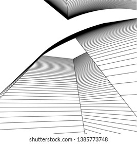 Abstract modern architecture building 3d 