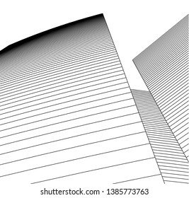 Abstract modern architecture building 3d 
