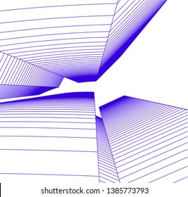 Abstract modern architecture building 3d 