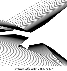 Abstract modern architecture building 3d 