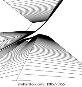 Abstract modern architecture building 3d 