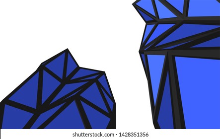 Abstract modern architecture building 3d