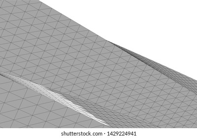 Abstract modern architecture building 3d
