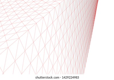 Abstract modern architecture building 3d