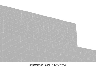 Abstract modern architecture building 3d