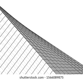 Abstract modern architecture building 3d