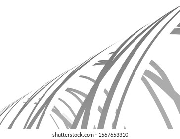 Abstract modern architecture building 3d