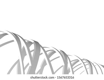 Abstract modern architecture building 3d