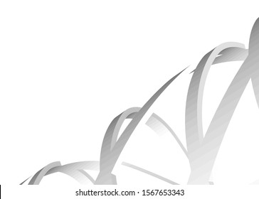 Abstract modern architecture building 3d