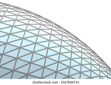 Abstract modern architecture building 3d