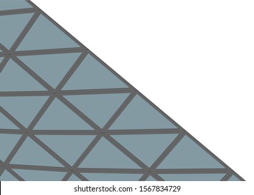 Abstract modern architecture building 3d