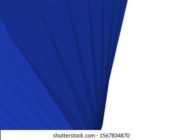 Abstract modern architecture building 3d
