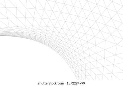 Abstract modern architecture building 3d