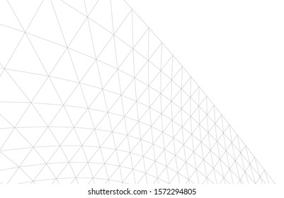 Abstract modern architecture building 3d