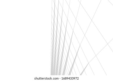 abstract modern architecture building  3d vector illustration 