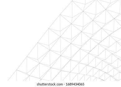 abstract modern architecture building  3d vector illustration 