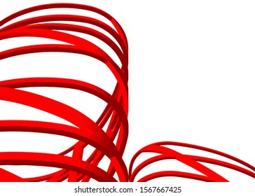 Abstract modern architecture construction 3d