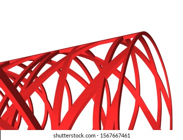 Abstract modern architecture construction 3d