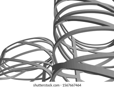 Abstract modern architecture construction 3d
