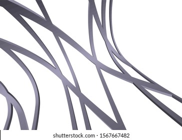 Abstract modern architecture construction 3d