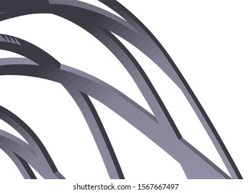 Abstract modern architecture construction 3d