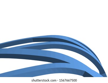 Abstract modern architecture construction 3d