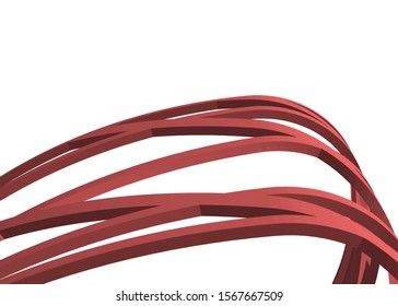 Abstract modern architecture construction 3d