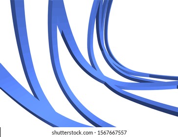 Abstract modern architecture construction 3d