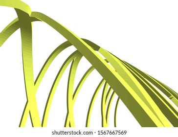 Abstract modern architecture construction 3d