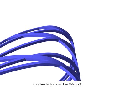 Abstract modern architecture construction 3d