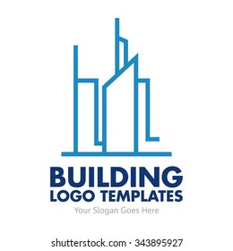 Abstract modern architecture logo design template