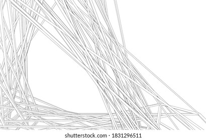 Resumen de la arquitectura moderna vector 3d ilustración