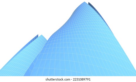 Resumen del dibujo de vector de arquitectura moderna