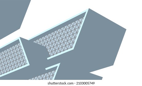 abstract modern architecture vector illustration
