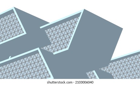 ilustración vectorial de arquitectura moderna abstracta