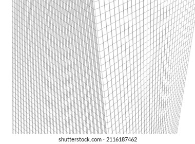 abstract modern architecture vector illustration