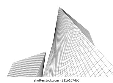 ilustración vectorial de arquitectura moderna abstracta