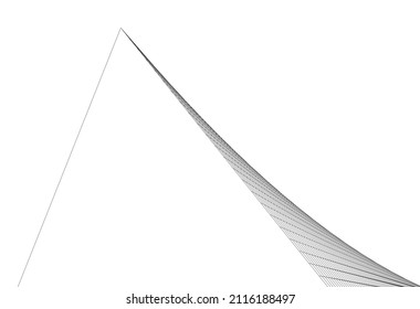 abstract modern architecture vector illustration
