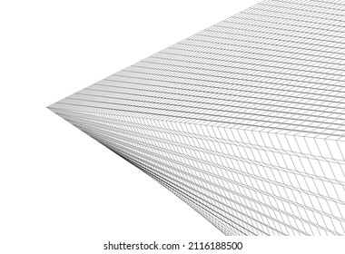 abstract modern architecture vector illustration