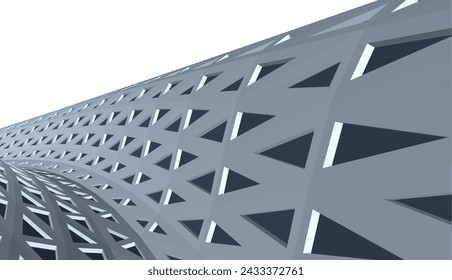 Abstract modern architecture vector illustration