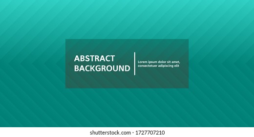Abstract modern arrow line with shadow on turquoise gradient, background