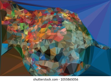 Abstract modern art composition for design