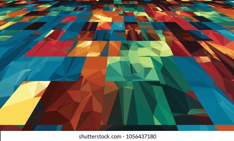 Abstract modern art composition for design