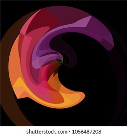 Abstract modern art composition for design