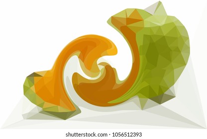 Abstract modern art composition for design