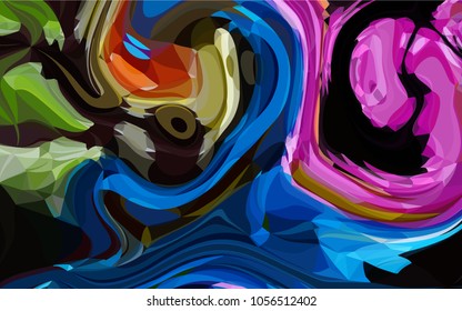 Abstract modern art composition for design