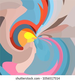 Abstract modern art composition for design