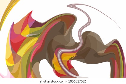 Abstract modern art composition for design