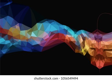 
Abstract modern art composition for design