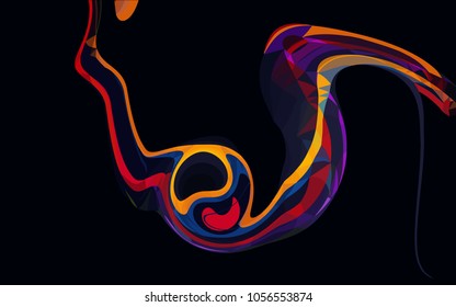 Abstract modern art composition for design